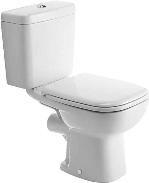 Унитаз-компакт напольный Duravit D-code 21110900002 сиденье 0067390000 с микролифтом, петли хром