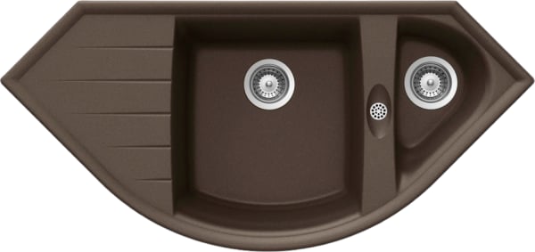 Мойка кухонная Schock Genius 90C (C-150) Cristalite мокка