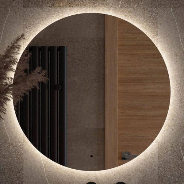 Зеркало круглое Defesto Opti DF 2844R 70 с LED-подсветкой, 4500К, инфракрасный выключатель