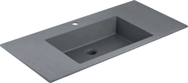 Мебельная раковина Vincea VCB-13100G 100 см, серая