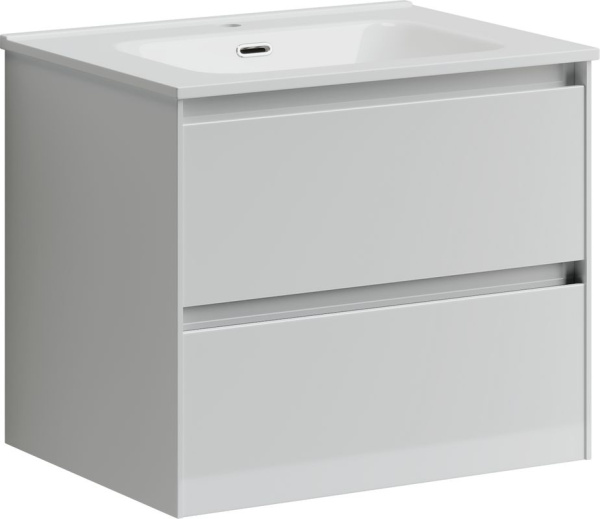 Тумба под раковину Sancos Cento 60 подвесная белый глянец, CN60W