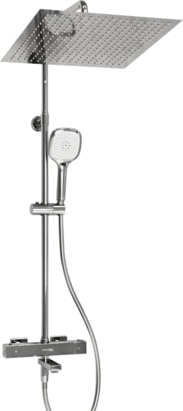 Душевая стойка Wasserkraft Aller A199.119.065.087.CH Thermo, с термостатом, хром