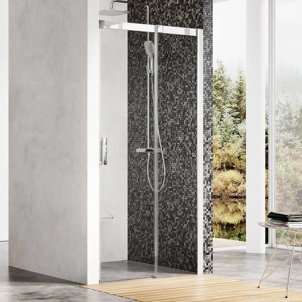 Душевая дверь в нишу Ravak Matrix MSD2-110 R Transparent, профиль хром