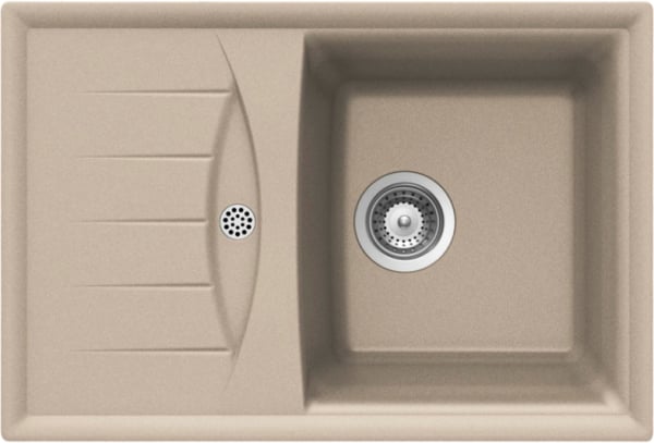 Мойка кухонная Schock Genius 45D Small (D-100S) Cristalite саббиа