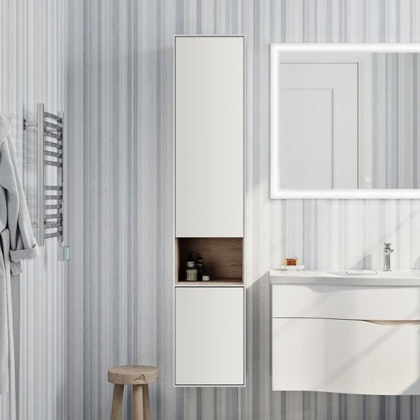 Шкаф-пенал для ванной KERAMA MARAZZI Plaza Modern 170 белый глянцевый