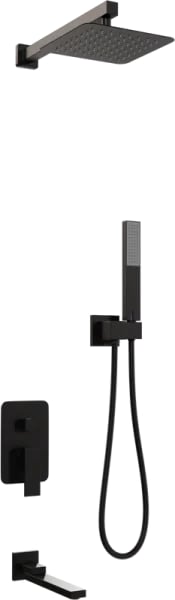 Душевой комплект RGW Shower Panels SP-56B, С ВНУТРЕННЕЙ ЧАСТЬЮ, черный