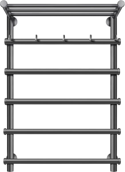 Полотенцесушитель электрический Secado Турин 1 КСП 80x60, графит, L
