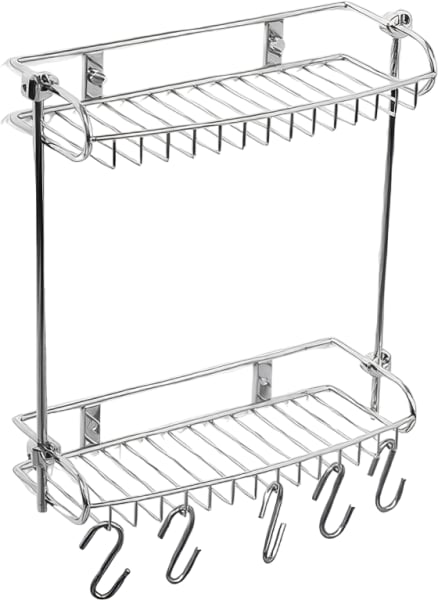 Полка Wasserkraft K-1422 2-ярусная, с крючками