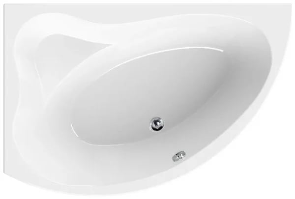 Акриловая ванна Cezares Tebe 150x100 см, левая, TEBE-150-100-41-L