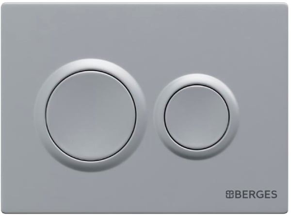 Кнопка смыва Berges Novum O2 хром матовый