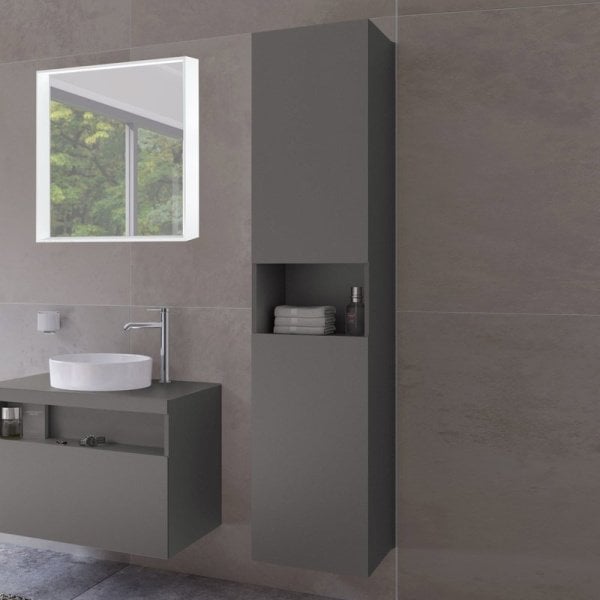 Шкаф-пенал для ванной Keuco Stageline 32831 R, инокс матовый