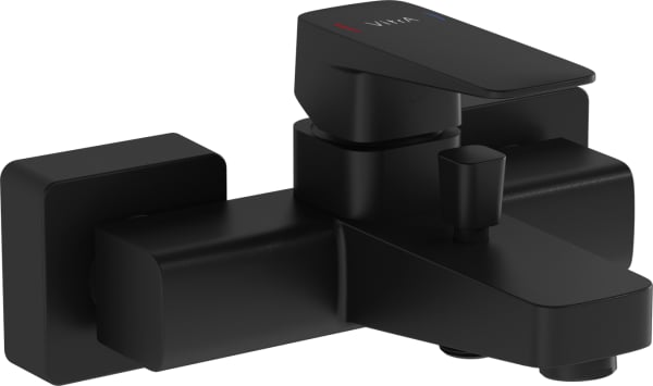 Смеситель для ванны с душем VitrA Root Square A4273736EXP, черный