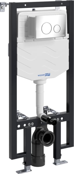 Система инсталляции для унитазов Wasserkraft Vils 56TLT.010.ME.CH02, с кнопкой смыва хром