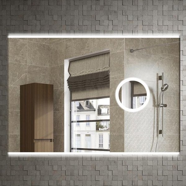 Зеркало Armadi Art Vallessi 80x70 с увеличением и подсветкой