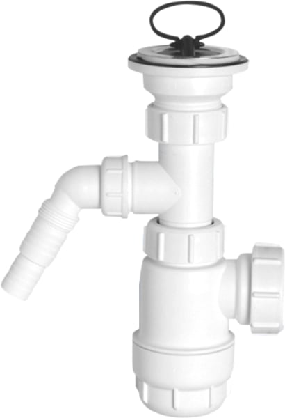 Сифон для раковины McAlpine MRW240WM, с пробкой