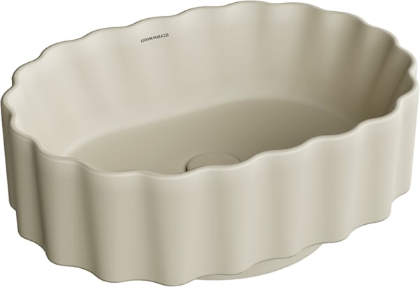 Накладная раковина KERAMA MARAZZI Conchiglia 50 песочная матовая