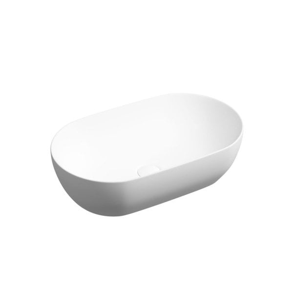 Раковина накладная Ceramicanova Twist овальная 55 см цвет белый матовый CN12001MW