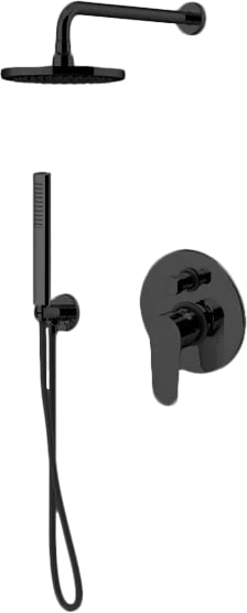 Душевой комплект Gattoni H2OMIX 7000 KTH715/PDNO, С ВНУТРЕННЕЙ ЧАСТЬЮ, nero opaco