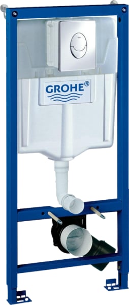 Система инсталляции для унитазов Grohe Rapid SL 38721001, 3 в 1 с кнопкой смыва