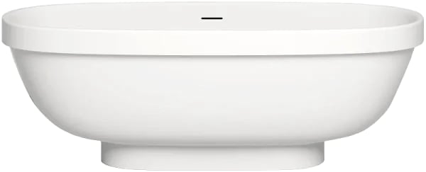 Ванна из искусственного камня Salini Greca S-Stone 180x80 см, отдельностоящая, матовая белая, овальн