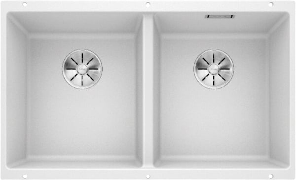 Мойка кухонная Blanco Subline 350/350-U белая