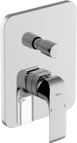 Встраиваемый смеситель Ravak Flat X070123 нержавеющая сталь