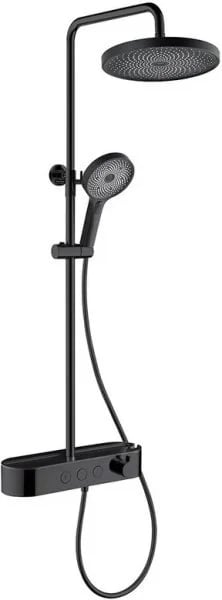 Душевая стойка AQUAme AQM8009B, черный матовый