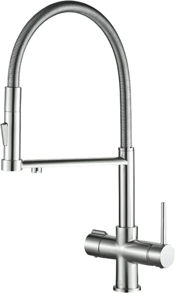 Смеситель для кухни Steel Hammer SH 2002 SATIN матовый с гибким изливом