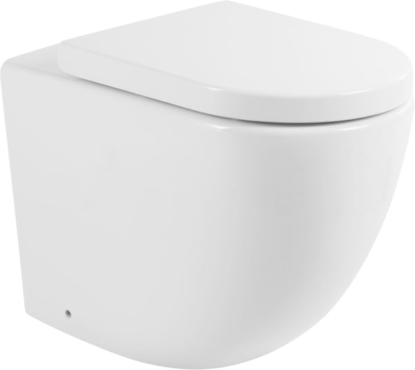 Унитаз приставной напольный BelBagno Sfera-r BB2141CBR сиденье BB105SC с микролифтом, безободковый, 