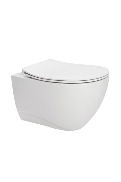 Унитаз подвесной BETTOSERB King line SET40006474 с крышкой Ring slim, глянцевый белый