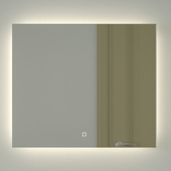 Зеркало Defesto Glow DF 2506SH 70х60 с LED-подсветкой, 4 500 K, сенсорный выключатель