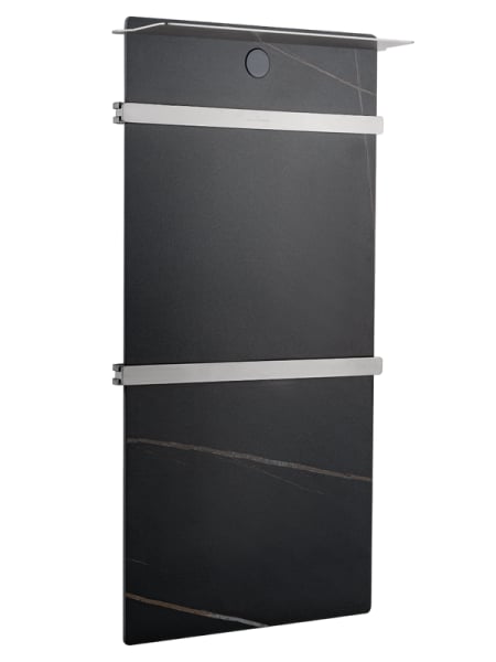 Полотенцесушитель электрический Wonzon & Woghand WW-A504-BR черный мрамор, брашированный никель