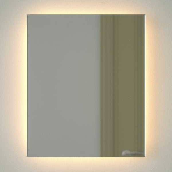 Зеркало Defesto Glow DF 2513 50х60 с LED-подсветкой, 3000 K, без выключателя
