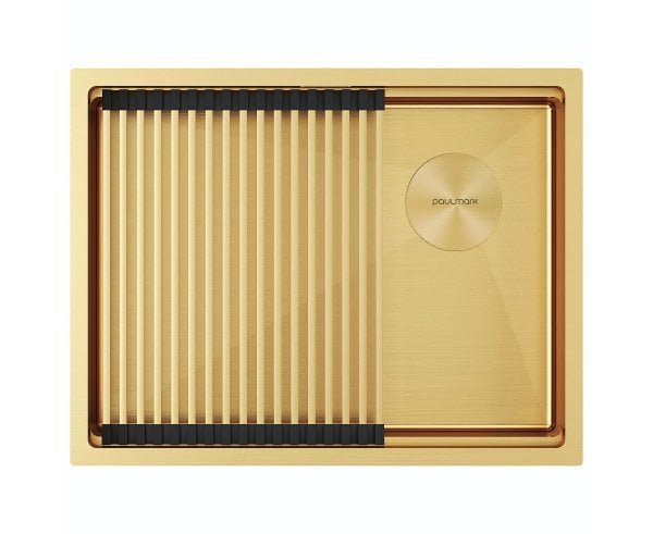 Мойка кухонная Paulmark Next-Pro 58 UNI PM705845-LG, светлое золото