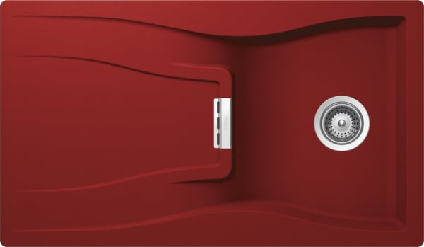 Мойка кухонная Schock Waterfall 45D (D-100) Cristadur красный