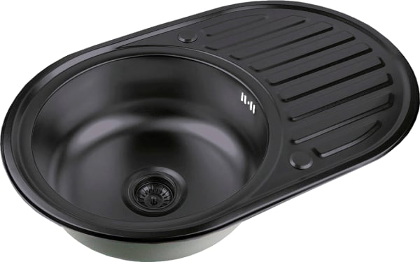 Мойка кухонная Zorg Inox PVD SZR 7750  GRAFIT графит