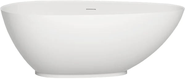 Ванна из искусственного камня Salini Paola S-Sense 170x85 см, отдельностоящая, белая, овальная, со с