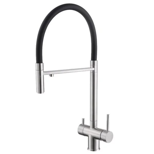 Смеситель для кухни Abber Wasser Kreis AF81141SP, с гибким изливом, сатин