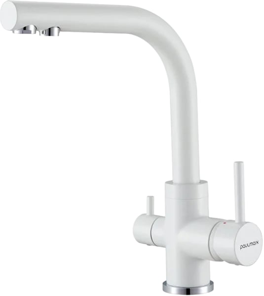 Смеситель для кухни Paulmark Essen Es213011-WH белый матовый