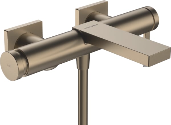 Смеситель для ванны с душем Hansgrohe Tecturis E 73420140, шлифованная бронза