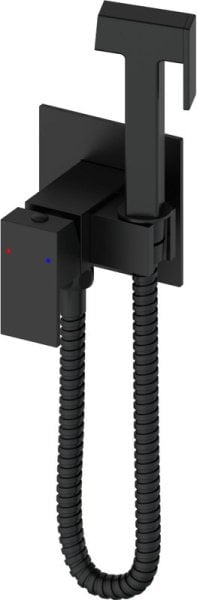 Гигиенический душ Wonzon & Woghand WW-88829903-MB со смесителем, С ВНУТРЕННЕЙ ЧАСТЬЮ, матовый черный