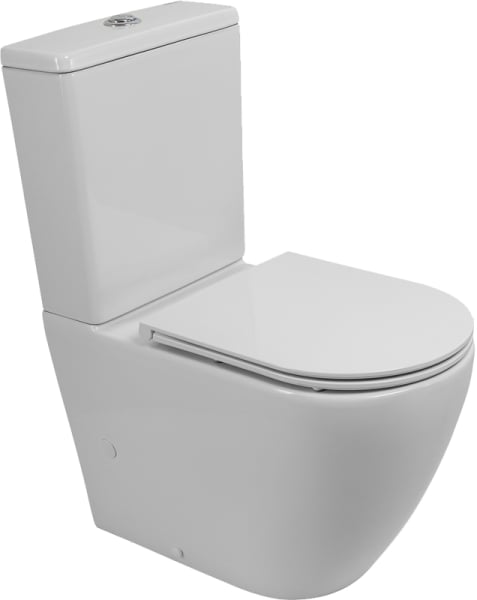 Унитаз-компакт напольный BelBagno Sfera-r BB2141CP-TOR BB870SC с микролифтом, безободковый, белый