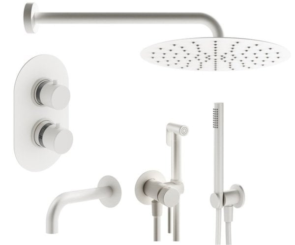 Комплект для ванной Plumberia Selection Ixo KITZXOT19BO260 С ВНУТРЕННЕЙ ЧАСТЬЮ, белый матовый