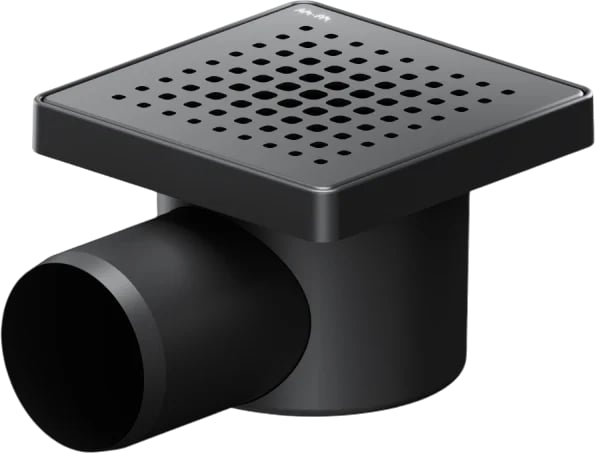 Душевой трап AM.PM PrimeFlow Cut Gradient 10 см, черный матовый
