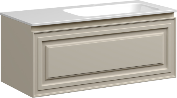 Тумба под раковину Sancos Very 100 R подвесная Beige soft (капучино), VR100RCE