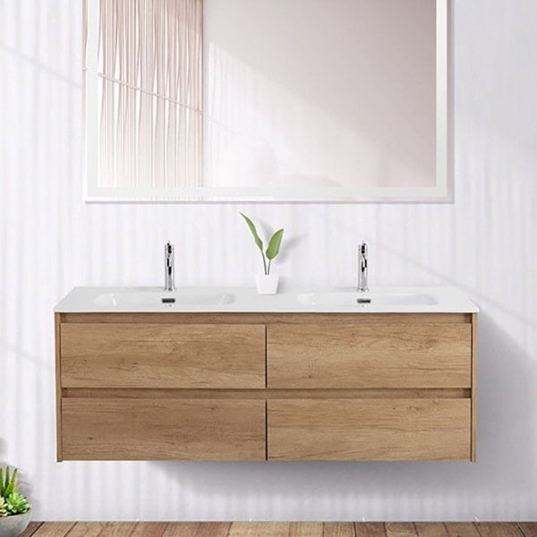 Тумба под раковину без столешницы BelBagno Kraft 120 4 ящика, для двоих, rovere nebrasca nature