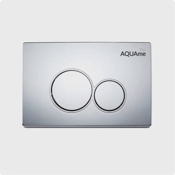 Кнопка смыва для унитаза AQUAme AQM4101CR пластик, цвет хром