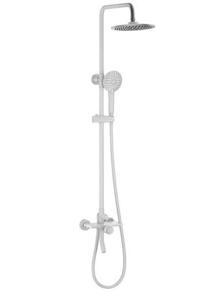 Душевая стойка Wonzon & Woghand CLICK WW-N3S962-MW, матовая белая