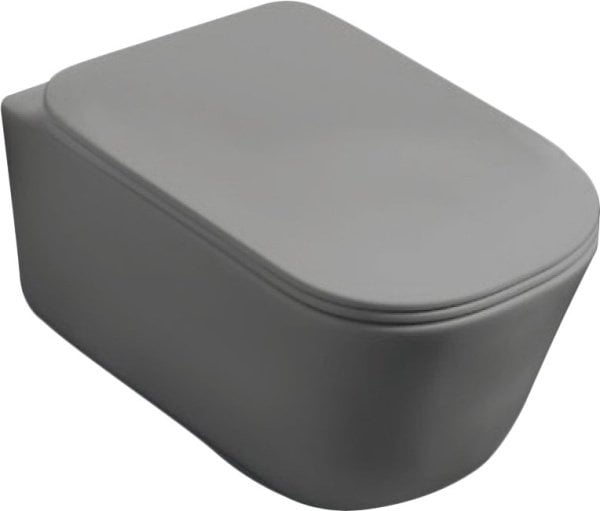 Чаша для унитаза подвесного Kerasan Tribeca 511459 grigio matt