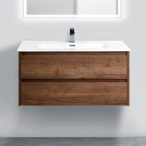 Тумба под раковину без столешницы BelBagno Kraft 100 rovere tabacco